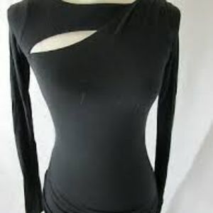 Bailey 44 Gray Cutout long sleeve S